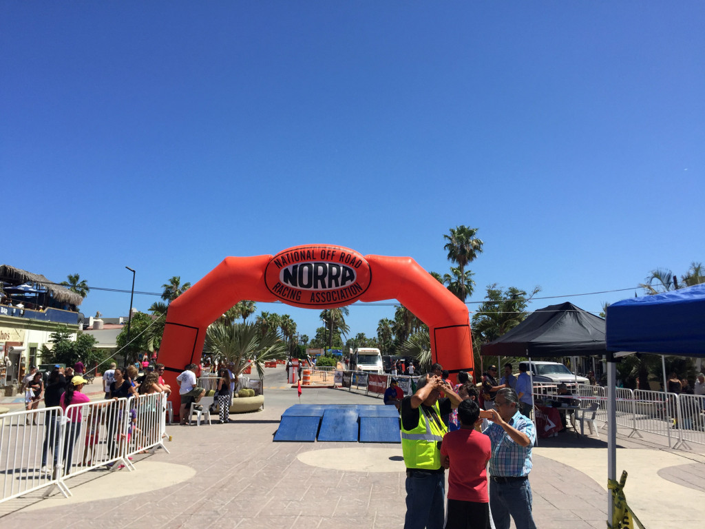 Finish line of the Norra Mexican 1000 2015